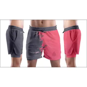 Hot sale custom men workout Shorts Breathable Quick Dry Sports Plus Size Jogger drawstring waistband Zipper Pocket Mens Short