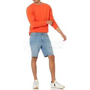 Pantalones cortos vaqueros informales para hombre superventas, transpirables de secado rápido de alta calidad con diseño de logotipo personalizable - Product Image 2