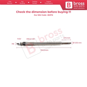 หัวเทียน BGP12 1 ชิ้น รุ่น PT 500 19850 0R010 สำหรับรถยนต์ Auris Avensis RAV4 22 D - Product Image 5