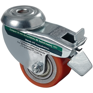 Rueda Giratoria de Poliuretano de 50 mm con Freno (Capacidad de Carga de 120 kg) para Muebles - Product Image 3