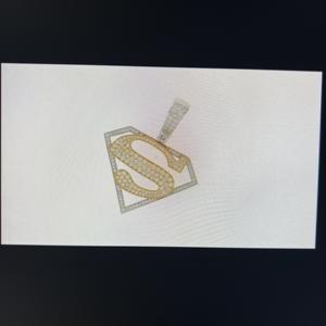 Personalizable 14K chapado en oro amarillo Moissanite diamante colgante mejorado VVS claridad diseño personalizado joyería fina para fiesta HipHop - Product Image 2