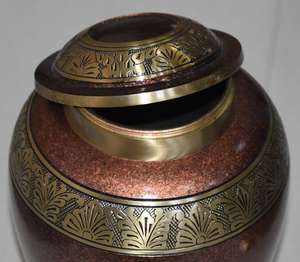 Urne de crémation en cuivre pour cendres humaines Urne funéraire Fabriquée à la main pour cendres adultes urnes faites à la main pour cendres humaines ou animales - Product Image 2