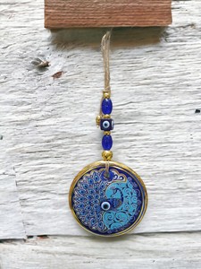 Ojo Turco DAFNI de 11 CM, Hecho a Mano, con Relieve, Magnético, de Vidrio, Decoración Tradicional para Pared - Product Image 6