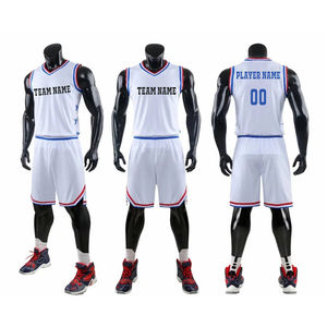 Maillots de basket-ball personnalisés respirants 2026 pour hommes et jeunes, ensemble de vêtements de sport universitaires à personnaliser, uniforme d'équipe de basket-ball imprimé en gros pour homme - Product Image 3