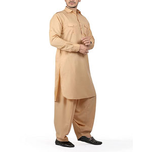 Prix de gros les plus vendus, sur mesure, de haute qualité, shalwar kameez pakistanais cousu pour hommes en vente - Product Image 2