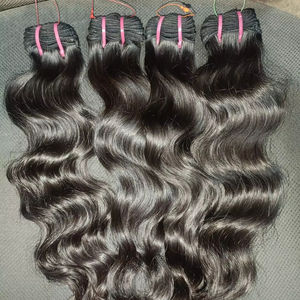 100% Indian <b>Real</b> Temple Remy <b>Human</b> <b>Hair</b> Weaving <b>Extension</b> Grade a Material - Product Image 1