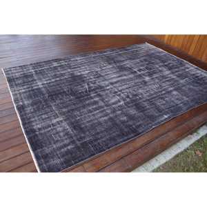 Tapis vintage 5,4 x 8,6 pieds, tapis turc, tapis en laine à pois noirs - Product Image 2