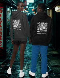 Sudadera con Capucha Ecológica Resistente al Sol, de Alta Calidad, Lavada al Ácido, con Mangas Largas, Estilo Vintage Desgastado, Diseño Sólido con Patrón Urbano - Product Image 4