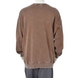 Sudaderas de Gran Tamaño para Hombre, Cuello Redondo, Manga Larga, 100% Algodón, Unisex, Otoño Invierno 2026, Venta al Por Mayor - Product Image 2