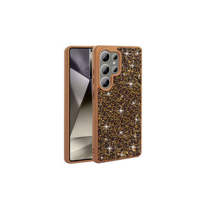 Étui de téléphone de luxe en or pailleté pour Samsung Galaxy S22 Ultra, design diamant strass inspiré d'Instagram, compatible avec 13 Pro - Product Image 1