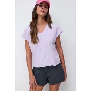 T-shirt à manches courtes et col en V - Product Image 1