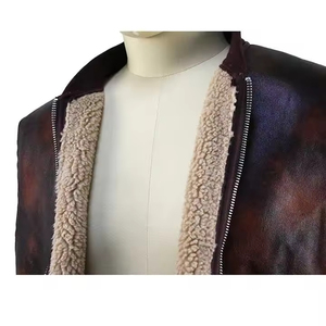 Recién llegado chaleco informal de cuero genuino para hombre con cuello en V transpirable ecológico con múltiples bolsillos para invierno - Product Image 5