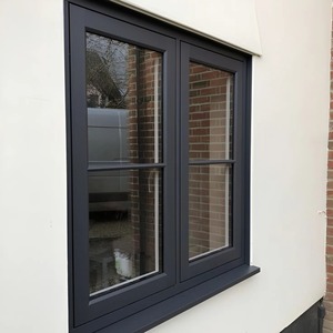 Fenêtres à battant en alliage d'aluminium Isolation thermique de l'écran magnétique à persiennes trempées pliantes à l'épreuve des ouragans Solution de conception graphique - Product Image 1