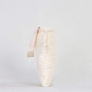 Natural Cotton <b>Drawstring</b> <b>Pouch</b> 6x8 Screen Printed Favor Bag with Short Handle for Crafts Storage Packaging and Gifts - Product Image 4
