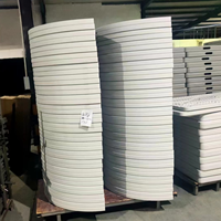 Table ronde pliante en plastique HDPE de 72 pouces, robuste, portable, 6 pieds, 10-12 places, pour les événements