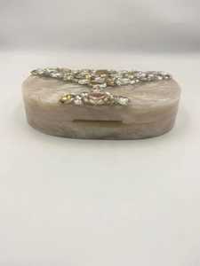 Bolsos de mano de resina con forma de rectángulo glamoroso-Bolso de novia personalizado para mujeres Eventos Fiestas - Product Image 3