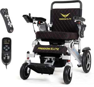 วีลแชร์พลังงานไฟฟ้ามอเตอร์ไร้แปรงถ่านพับได้น้ำหนักเบา - Product Image 1