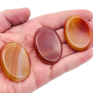 หินคาร์เนเลียนควอตซ์ธรรมชาติขายส่ง หินอาเกตสีแดง หินบำบัดสำหรับการบำบัดรักษา ขัดเงา สไตล์ฮวงจุ้ย - Product Image 2