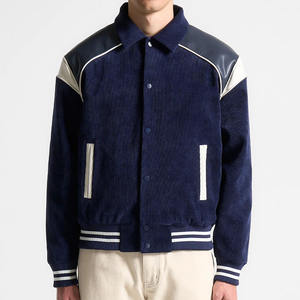 DENIMGUYS hommes Varsity Denim veste dos broderie Logo hommes vêtements décontractés automne Denim bouton up manteau Y2k Jean veste hommes - Product Image 3