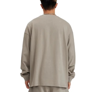 T-shirt Unisexe Ample à Manches Courtes en Coton 100% de Haute Qualité 240G, Style Rétro Américain, Couleur Unie, Écologique, Collection Printemps-Automne - Product Image 4