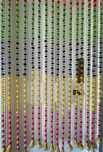 Pom Pom Hanging Strings for Haldi Mehandi and Sangeet Garden Party Decor Indoor and Outdoor Backdrops Event Weddings Backdrop - Product Image 2