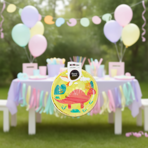 Platos de Plástico con Dibujos Animados de Dinosaurios para Fiestas, 17 cm, Paquete de 8, Vajilla - Product Image 3