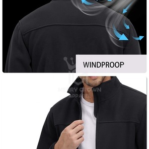 แจ็กเก็ตขนแกะมีซิปสำหรับผู้ชายเสื้อแจ็กเก็ตฤดูหนาวขนแกะสำหรับฝึกสวมใส่ง่าย - Product Image 5