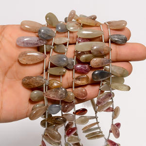 Cuentas de zafiro, cuentas lisas con forma de corazón de zafiro múltiple, cuentas de piedras preciosas de zafiro múltiple, cuentas de zafiro múltiple para la fabricación de joyas - Product Image 2