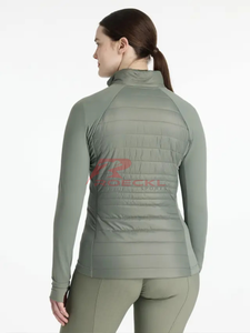 Chaqueta de montar a caballo personalizada para mujer, venta al por mayor, tela elástica versátil, control de humedad, soporte sin costuras, diseño elegante ecuestre - Product Image 2