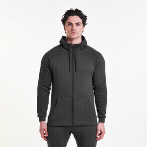 Derniers sweats à capuche surdimensionnés personnalisés pour hommes vêtements d'hiver avec fermeture à glissière et logo brodé Street Style ODM Supply - Product Image 1