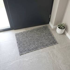 Mini tapis d'entrée antidérapant gris en polypropylène, tapis de sol intérieur 40x60 cm - Product Image 4