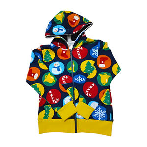 Sweat à capuche zippé pour garçon, 100 % coton molletonné, imprimé, avec poche, style formel, motif dessin animé, saison hiver, 320 grammes de tissu - Product Image 1