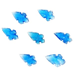 Pointe de flèche en obsidienne bleue naturelle pierre naturelle pierre précieuse Agate de guérison pointes de flèche en cristal grossiste de pointe de flèche de guérison - Product Image 5