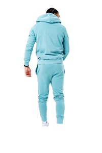 Chándal para hombre holgado personalizado lavado con ácido de diseño sólido, chándal de hombre con logotipo personalizado, suministro directo de fábrica, novedad - Product Image 6