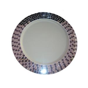 Kitchen Platters Catering Server Dinner Ware <b>Charger</b> <b>Plates</b> Metal <b>Charger</b> <b>Plates</b> Mosaic Design Dinning Table Serving Utensils - Product Image 2