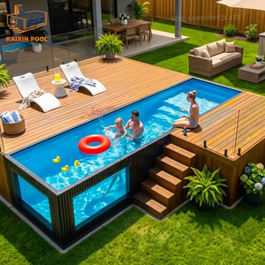 luxury custom big size large backyard garden fiberglass above ground swimming <b>pool</b> jacuzzi spa hot tub container <b>pool</b> outdoor - Product Image 4