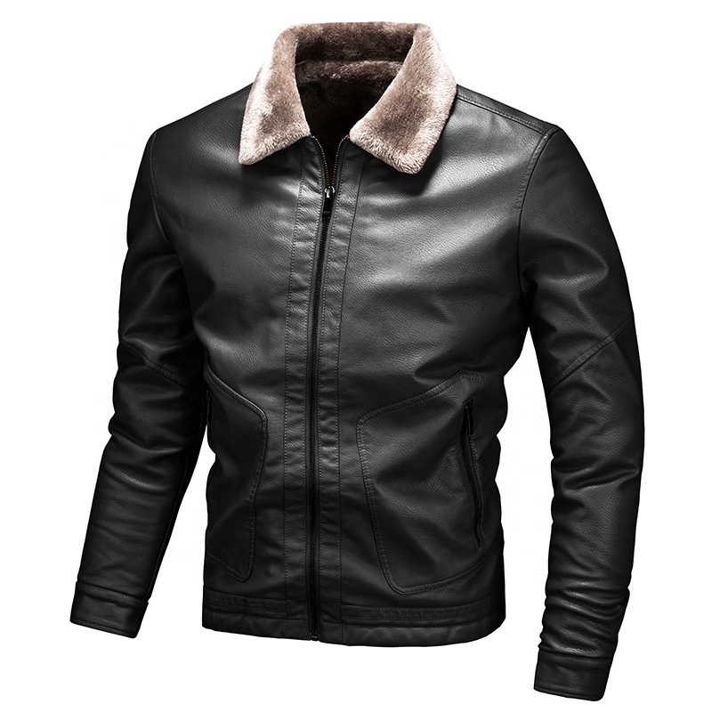 Shop Our 2025 Men's Cowhide Leather Jackets with Stand Collar