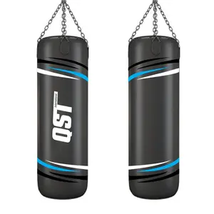 Vente chaude boxe sacs de boxe Top qualité MMA Muay Thai entraînement Kickboxing sac lourd fait à la main équipement de boxe