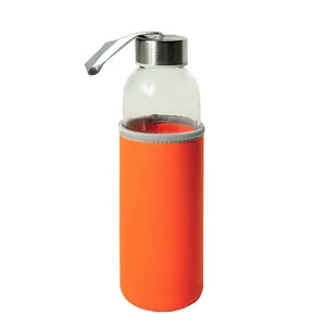 Bottiglia d'Acqua in Vetro Personalizzata in Neoprene per Articoli Promozionali - Product Image 4