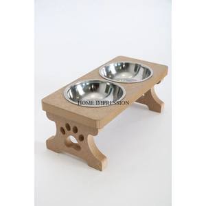Cuencos para perros, la mejor calidad, diseño de acero inoxidable, cuencos y comederos de madera de tiro alto para mascotas, cuencos, tazas y cubos para perros, todas las estaciones - Product Image 1