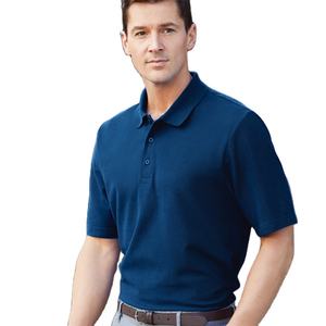 Venta al por mayor de fábrica 100% algodón 220 Gsm en blanco liso transpirable hombres Golf Polo manga corta Camiseta para hombres - Product Image 2