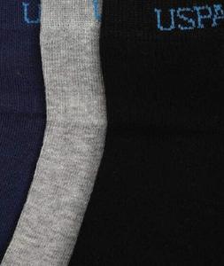 Vente en gros de chaussettes de cheville en coton coupe basse unisexe brodées style vintage de F.S. International-Couleurs unies - Product Image 3