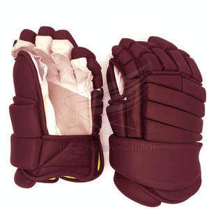 Gants de hockey sur glace à doigts entiers, légers, respirants, de haute qualité, en polyester, taille adulte, couleur personnalisée, logo personnalisé, équipe sportive - Product Image 1