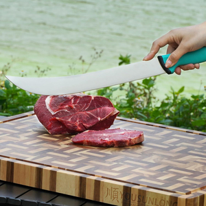 Juego profesional de cuchillos de chef de acero de alto carbono de alta calidad, 3 uds., para cocina, soporte personalizable para bricolaje. - Product Image 2