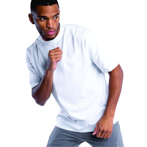 T-shirt pour homme en coton 100% imprimé à l'écran personnalisé, coupe régulière, écologique, lourd, respirant, anti-froissement, hip-hop, uni - Product Image 3