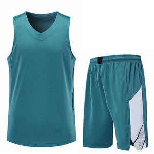 Maillots de basket-ball unisexe de qualité supérieure vêtements de sport en polyester respirant logo personnalisé maillot de basket-ball uni pour hommes Service OEM - Product Image 3