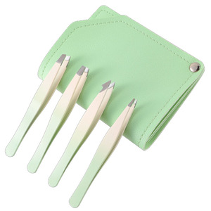 Kit de pincettes à sourcils en acier inoxydable, 4 pièces en gros - Product Image 1