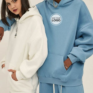 Vêtement de survêtement pour couple de style coréen imprimé uni à capuche en gros - Product Image 1