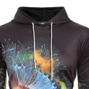 Full sleeves high quality Men Sublimation Hoodies light weight comfortable sublimation men's hoodies with adjustable price - Product Image 3