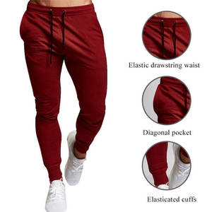 Pantalones de chándal de algodón para hombre, cintura elástica, forro polar ligero, pantalones Cargo sostenibles para Otoño/Invierno, todos los colores disponibles - Product Image 4